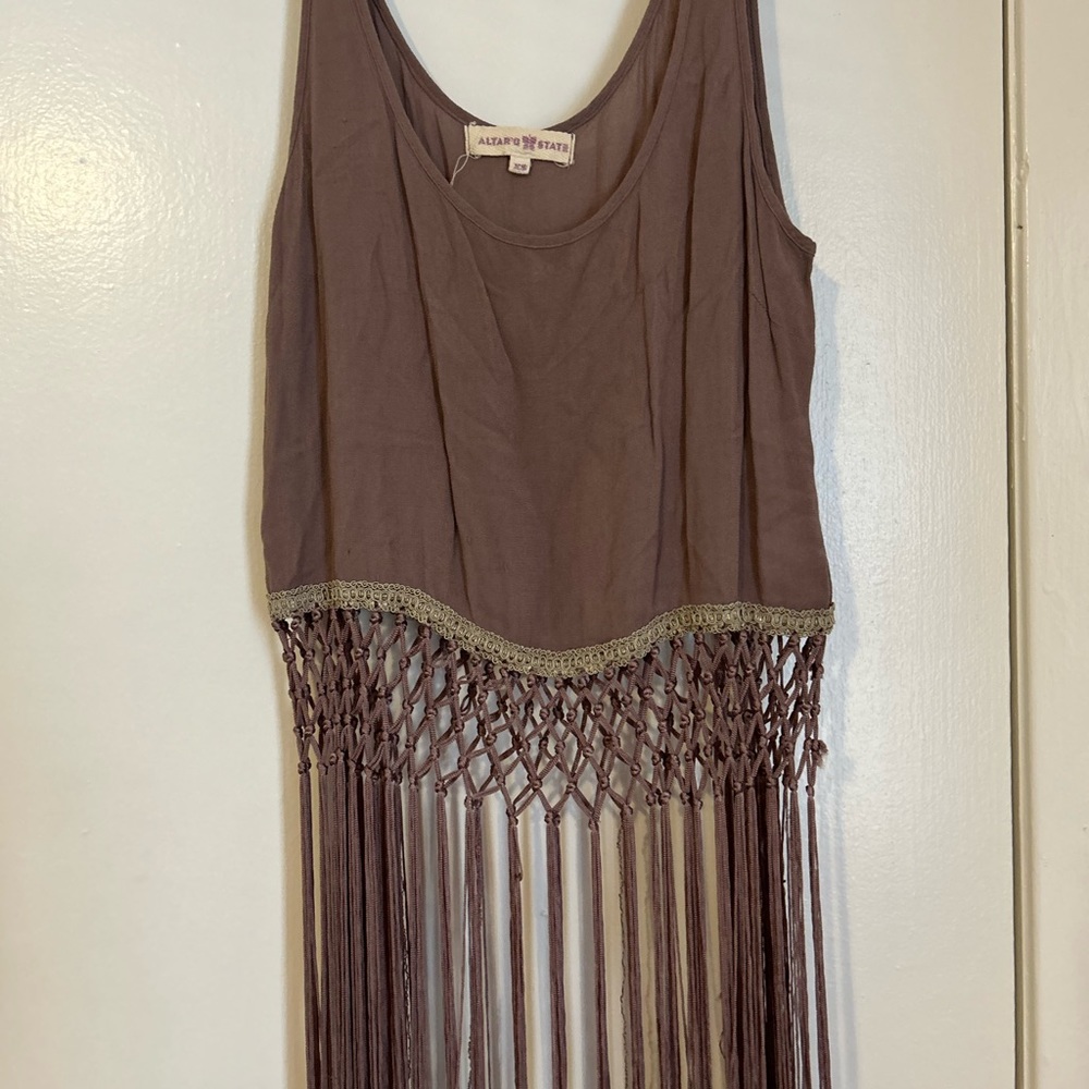 Fringe tank top